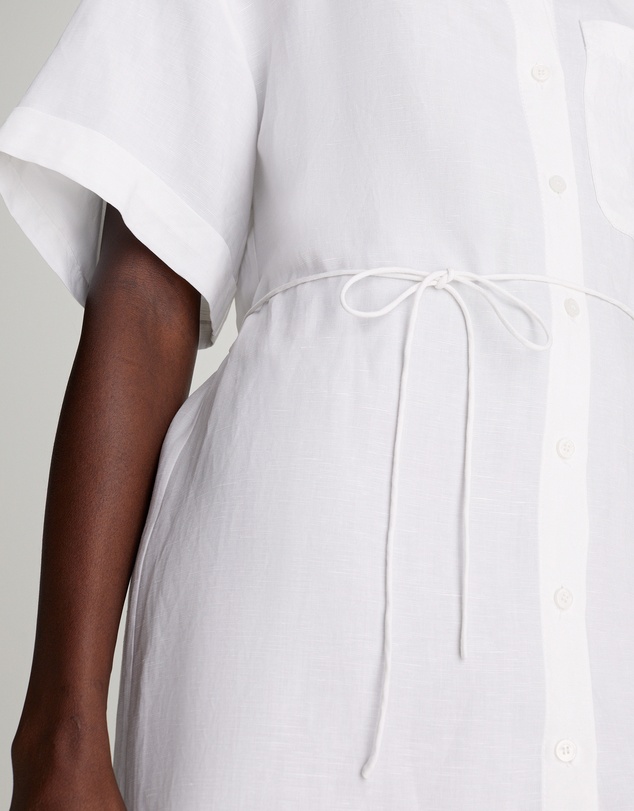 Calvin Klein - Relaxed Linen Blend Shirt Dress