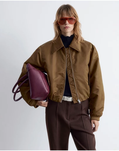 & Other Stories - Cropped Bomber Jacket