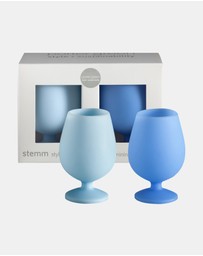 porter green - stemm | silicone unbreakable wine glasses