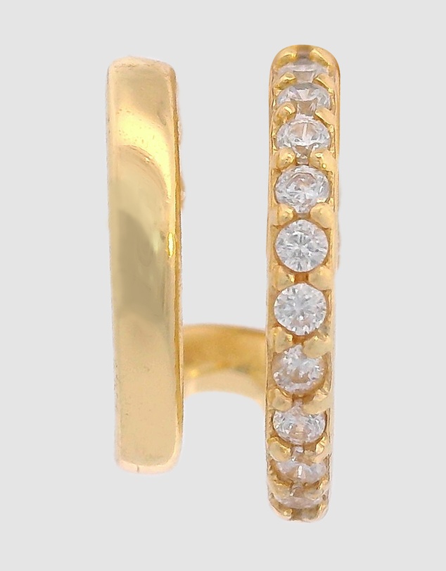 Georgini - GEORGINI MIDNIGHT VELVET RATRI DOUBLE EARRING GOLD