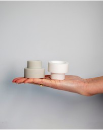porter green - flipp sml silicone unbreakable candle holder set