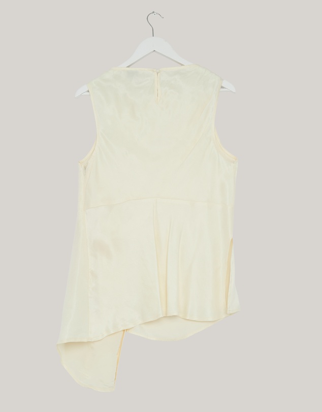 Revibe - Repaired Minima Esenciales Edith Cupro Longline Top - AU 8
