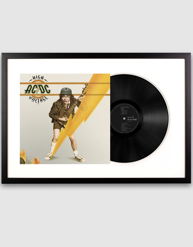 iWorld - Framed AC/DC High Voltage Vinyl Album Art