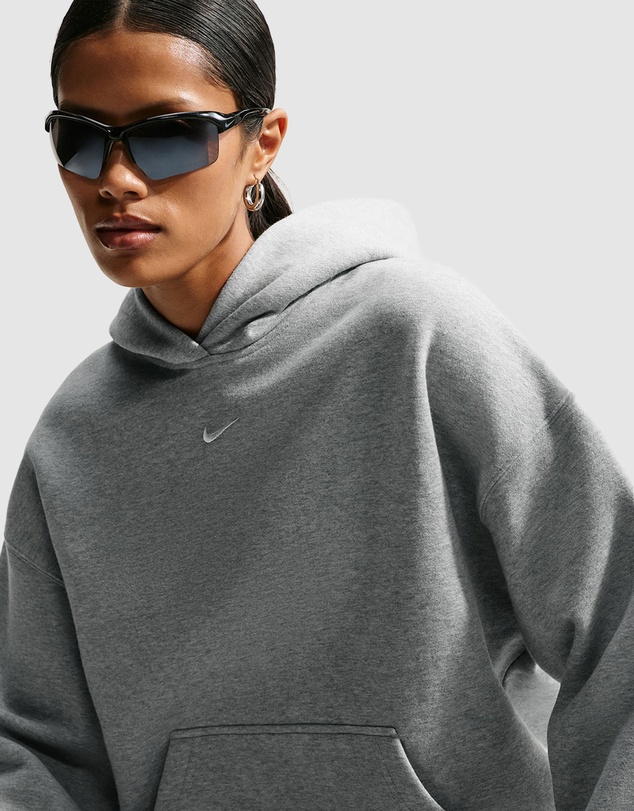 Nike - Studio Fleece Medium Weight Oversized Pullover Hoodie