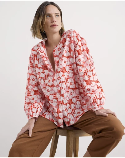 Seasalt - Seasalt Cornwall Orange Radiance Shirt