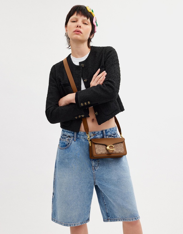 Coach - Coated Canvas Signature Tabby Shoulder Bag 20