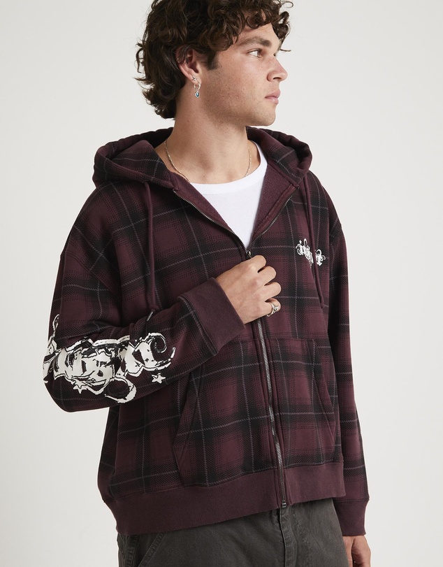 Insight - Yard Check Zip Through Hoodie