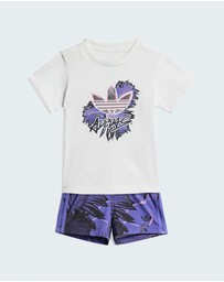 adidas Originals - AOP Regular Shorts Tee Set - Babies-Kids