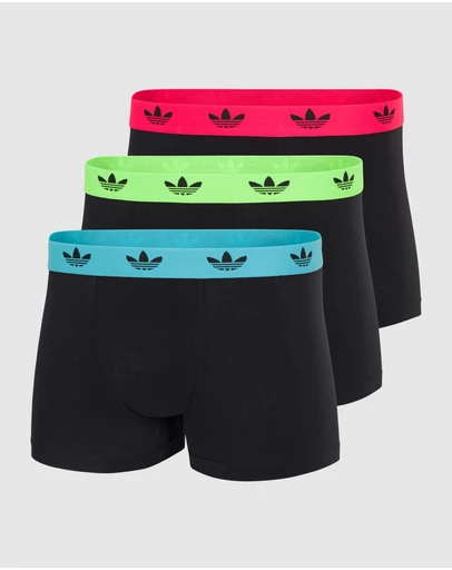 adidas Originals - 3 Pack Comfort Flex Cotton Trunk Underwear