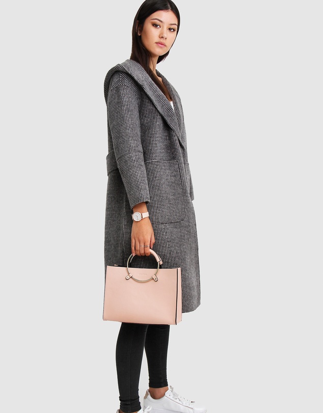 Belle & Bloom - Walk This Way Wool Blend Hooded Coat