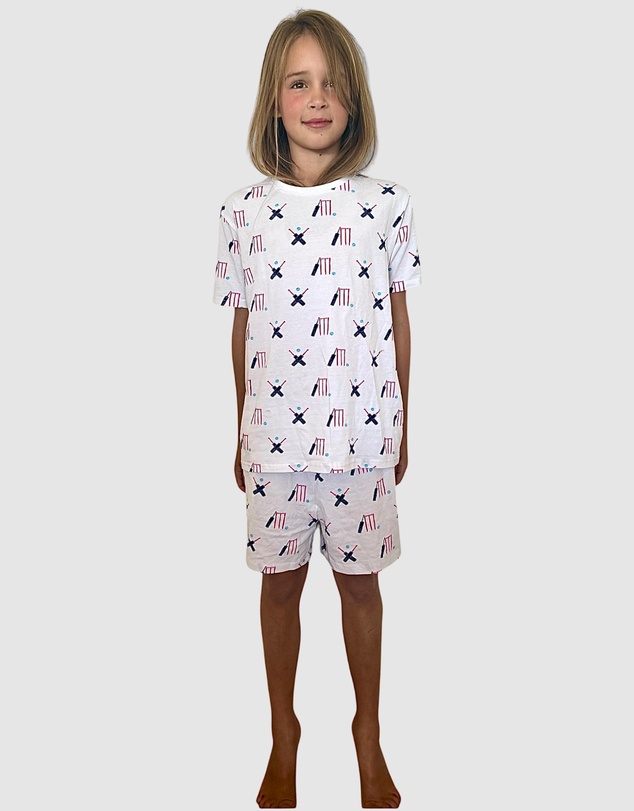 Sant And Abel - Kids Cricket Pink Short PJ Set