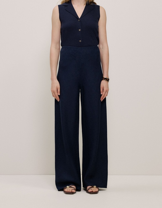 Trenery - Linen Bias Pant in Night Sky