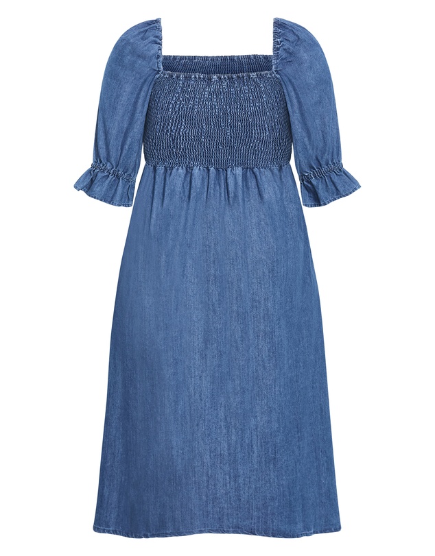 City Chic - Kaitlyn Denim Midi Dress
