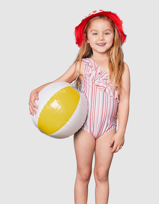 Tyoub - Tyoub One-shoulder One-Piece Swimsuit
