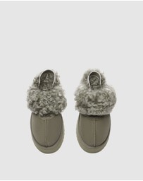 EVERAU - Australian Shepherd Ugg Waffle Curly Platform Cow Suede Upper House Shoes