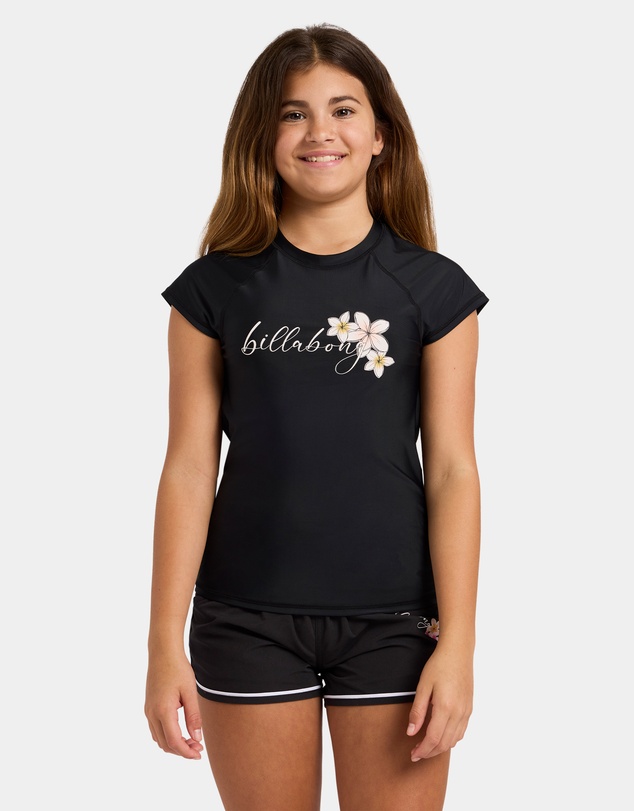 Billabong - Girls 6 to 16 Bloom Crush Short Sleeve Rashguard