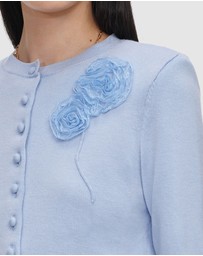Self Portrait - Flower Knit Cardigan