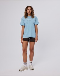 Upstate - Thrive Tee - Washed Retro Blue