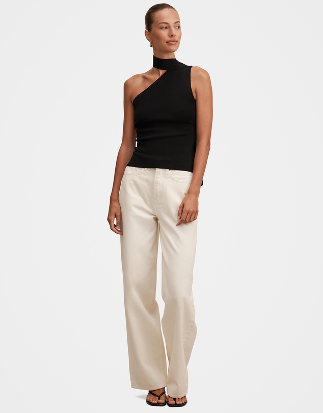 Forever New - Isla Scarf Knitted Top