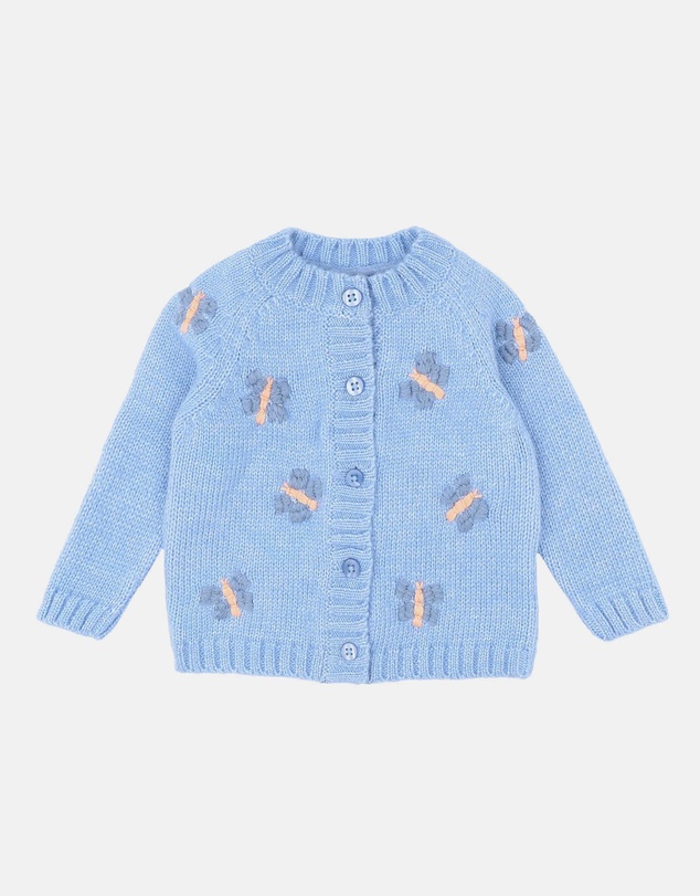 Fox & Finch - Wild Garden Hand Embroidered Cardigan - Kids