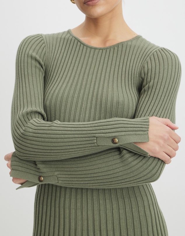 AERE - Organic Cotton Knit Mini Dress