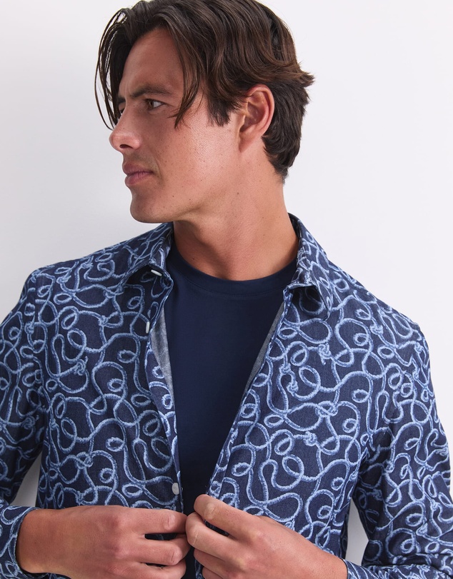 Sportscraft - Rope Long Sleeve Print Shirt