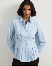 Atmos&Here - Marcy Pin Tuck Long Sleeve Shirt