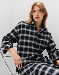 UNISON - Check Oversized Shirt