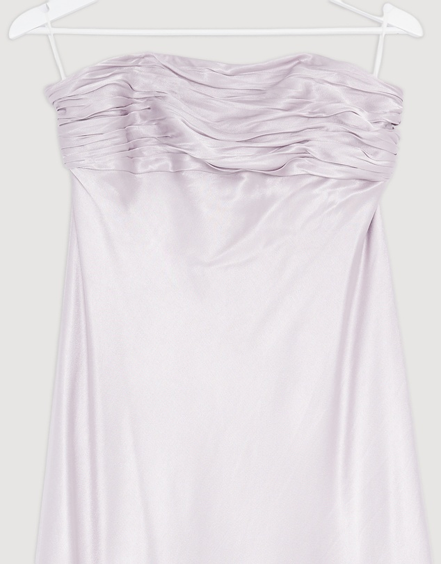 Revibe - Repaired Shona Joy La Lune Strapless Ruched Bodice Maxi Dress - AU 14