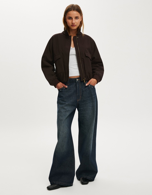 Cotton On - Clover Funnel Neck Bomber
