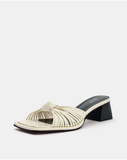 Ivory Oily Crinkle Leather