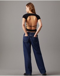 Calvin Klein Jeans - Tie Detail Open Back Top