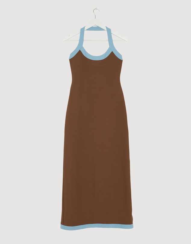 Revibe - Repaired BY JOHNNY. Colette Halter Midi Dress - AU 10