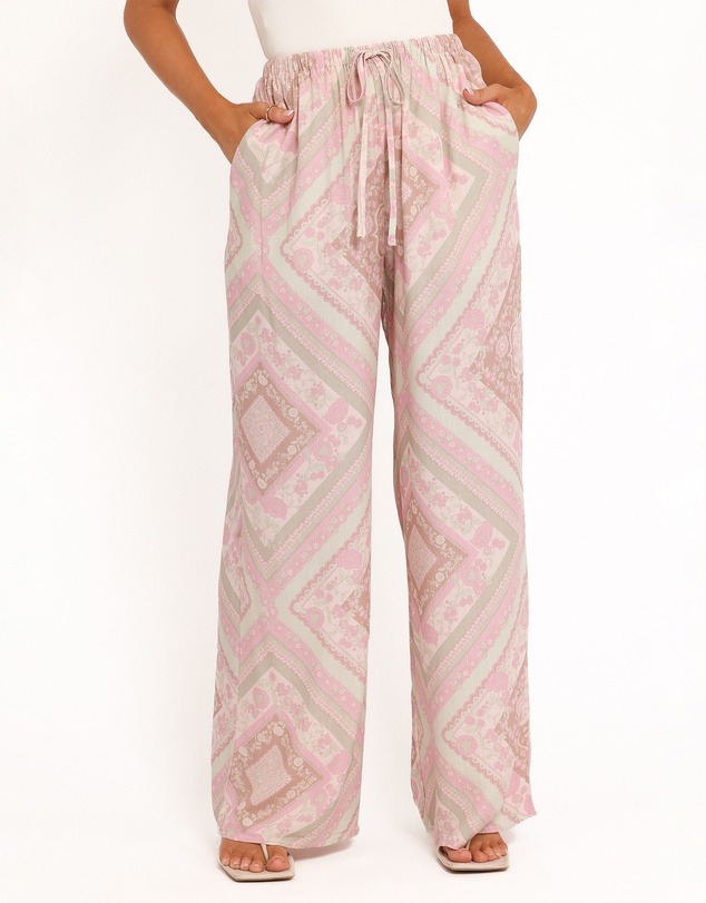 Petal & Pup - Varia Wide Leg Pant - Sage Paisley