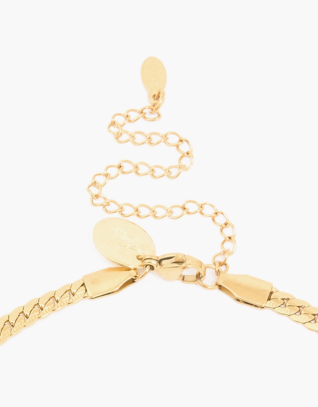Lovisa - Waterproof Gold Plated Stainless Steel Flat Chain Necklace