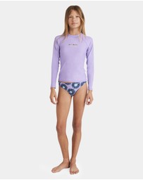 Billabong - Girls 8 to 16 heat Wave Long Sleeve Rash Vest