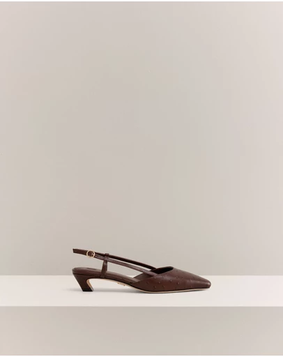 Trenery - Solae Slingback Heel in Mocha