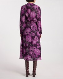 David Lawrence - Garnet Viscose Dress