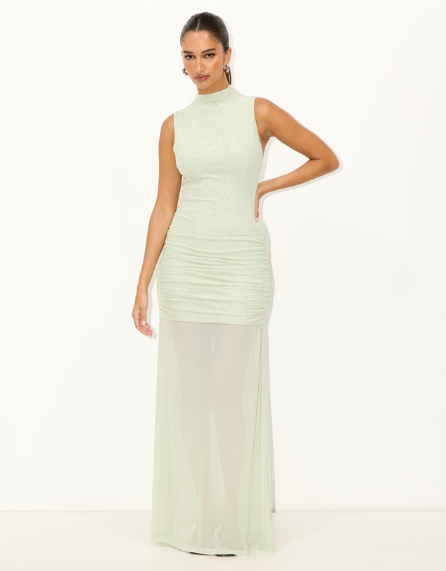 Dazie - Faye Mesh Maxi Dress