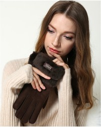 Ozwear Connection Uggs - Ugg Sheepskin Double Cuff Gloves