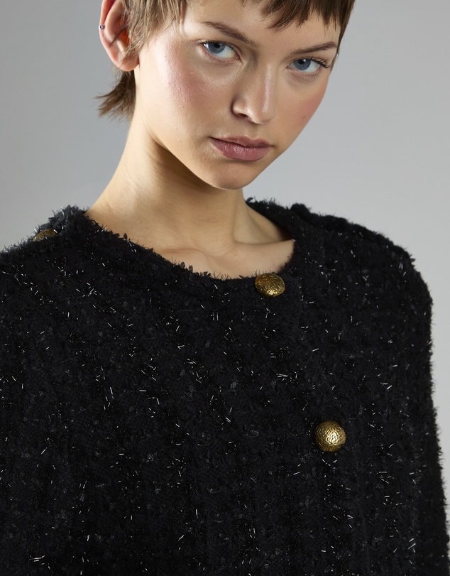 Glamorous - Tinsel Boxy Button Front Cardigan