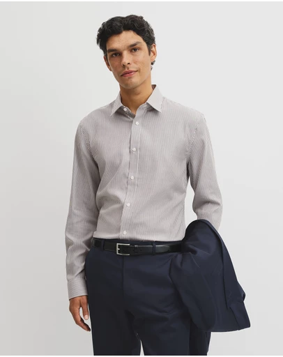 Country Road - Slim Fit Stripe Travel Shirt