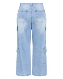 City Chic - Harley Fit Iona Cargo Wide Leg Jean