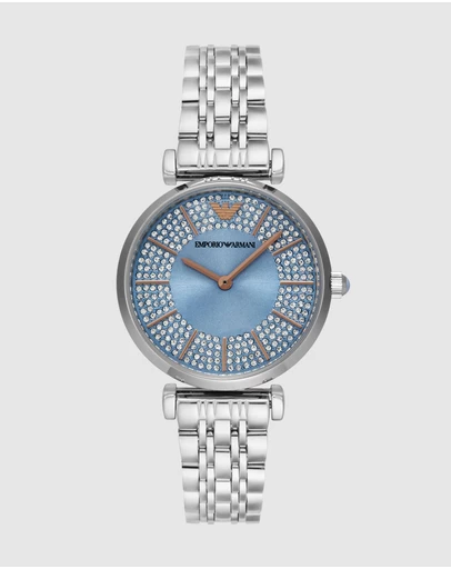 Emporio Armani - Silver Tone Analogue Watch