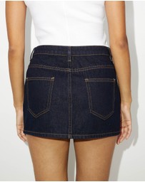 Dazie - Sleek Style Denim Micro Mini