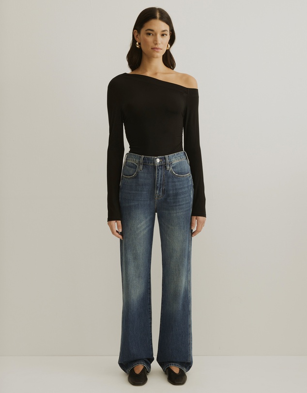 Atmos&Here - Cold Shoulder Bamboo Top