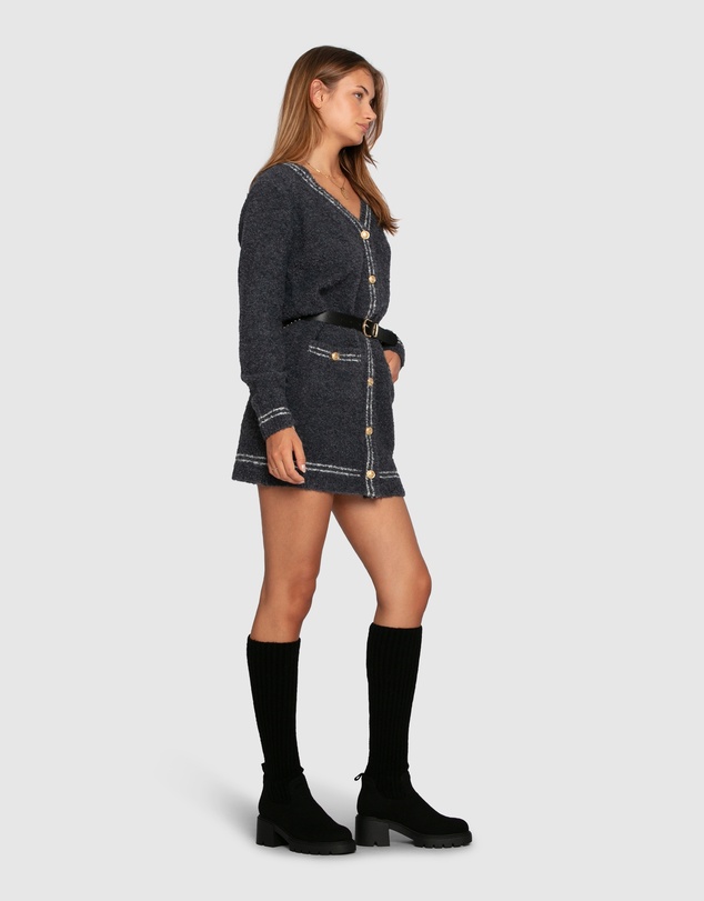 Belle & Bloom - Cute In This Mini Cardigan Dress