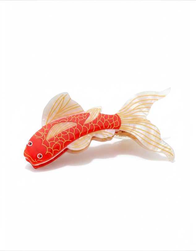 Mossée - Luna Gold Fish Hair Claw