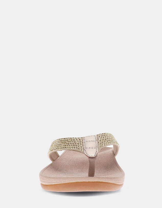 Mia Vita - Allora Toe Post Sandal - Champagne Rhinestone