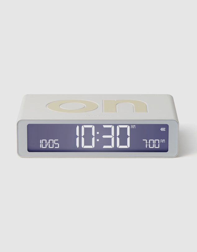 Lexon - Lexon Flip Classic Reversible Alarm Clock - White